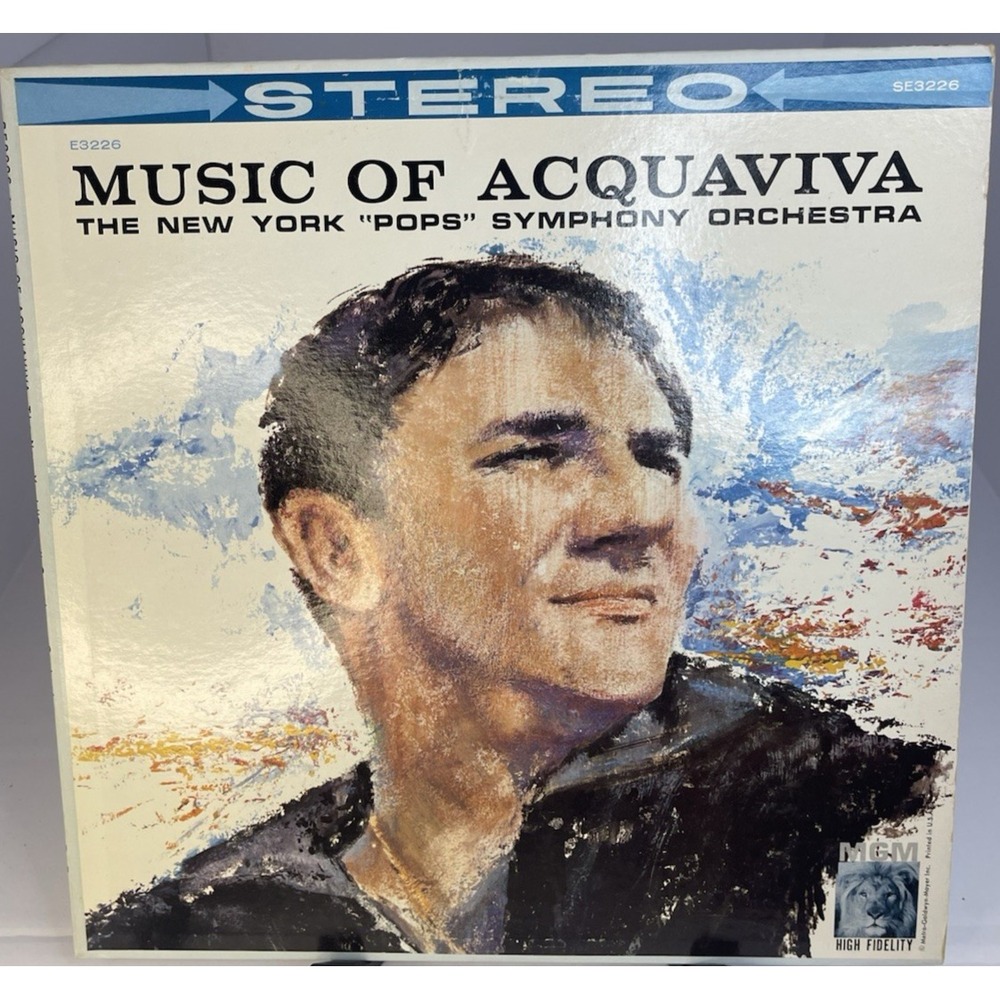 Acquaviva New York Pops Symphony Orchestra Music of LP Vinyl Record MGM SE3226